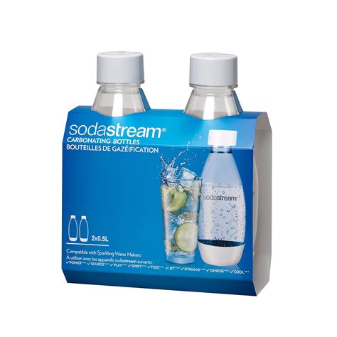 SodaStream .5L Slim White Carbonating Bottles Twin Pack : Amazon.in ...