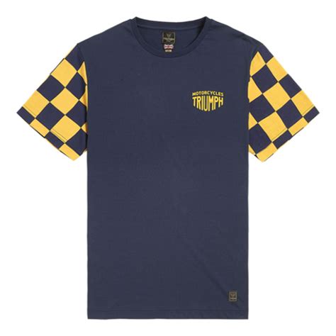 TRIUMPH T-Shirt PRESTON navy/yellow