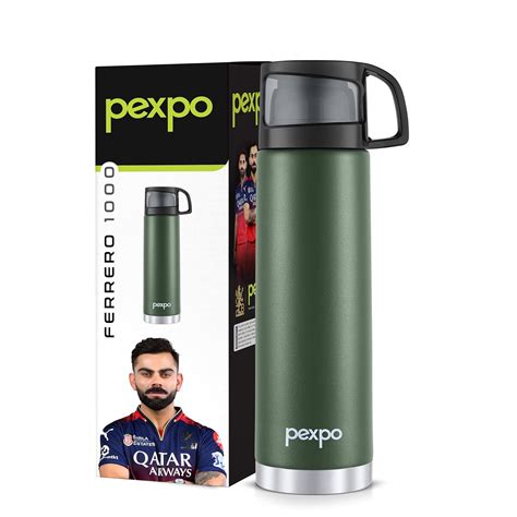 Pexpo Fererro 1000ml Stainless Steel Flask | Triple Wall Vacuum ...