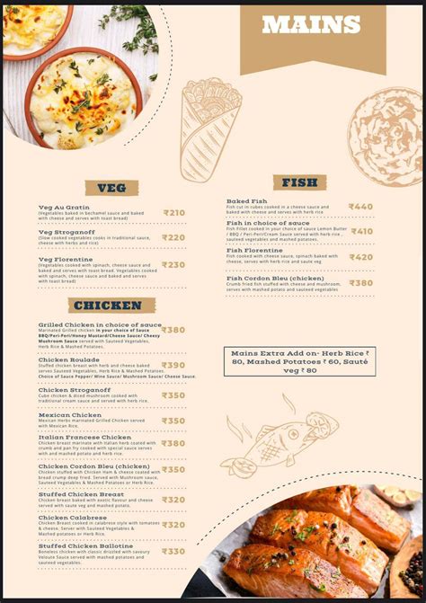 Menu at The MidTown Bistro, Kolkata