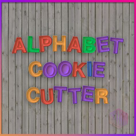 STL file COMPLETE ALPHABET COOKIE CUTTER PACK・Template to download and ...