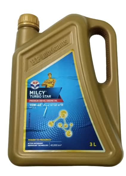HP MILCY TURBOSTAR 15W 40 API CH-4 HQ Heavy Duty & High Performance ...