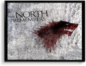 The North Remembers Paper Print - Typography, Minimal Art posters in ...