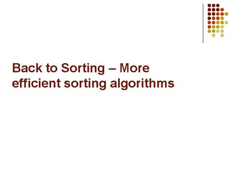 Efficient Sorting Algorithms 的图像结果