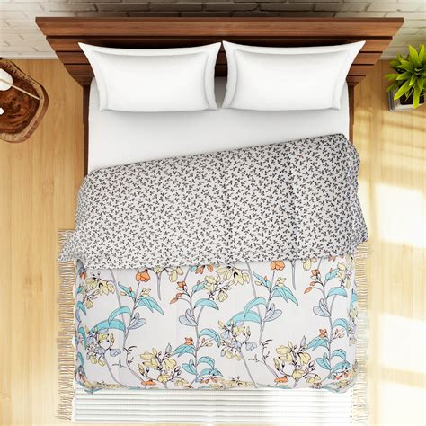 Buy SPACES Unwinders Printed Multicolor Double Quilt from Spaces at ...