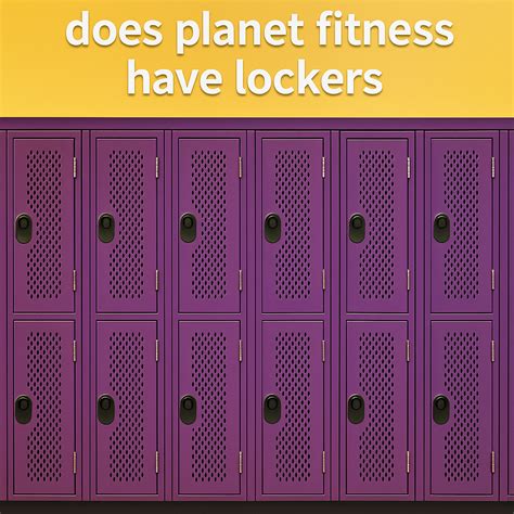 Does Planet Fitness Have Lockers? - Planet Fitness Info