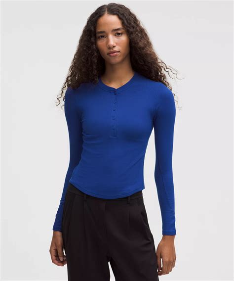 Hold Tight Long-Sleeve Henley | Women's Long Sleeve Shirts | lululemon ...