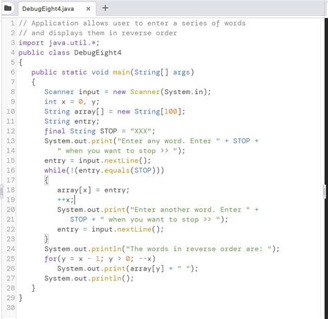 Image result for Debugging Program Exercises in Java