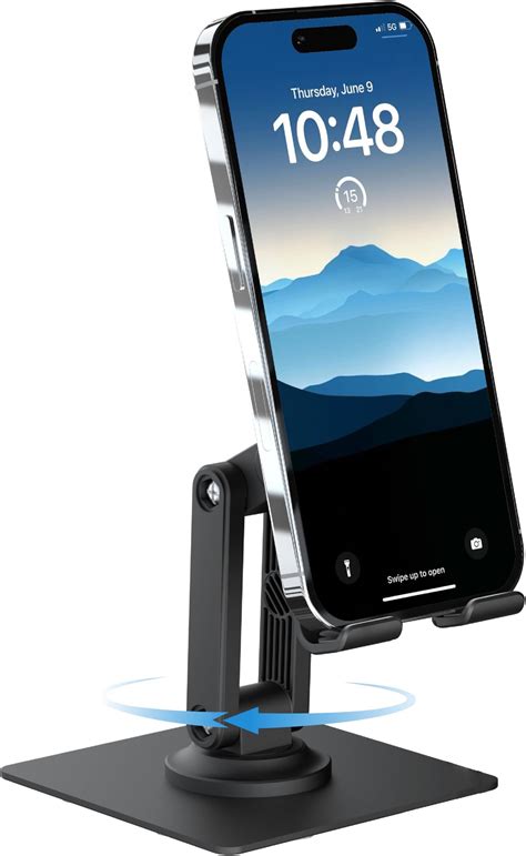 Ambrane 360° Rotation, Foldable Design Mobile Stand with Stable Metalic ...