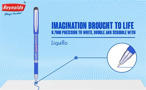 Reynolds LIQUIFLO 20 CT JAR, BLUE I Lightweight Ball Pen With ...