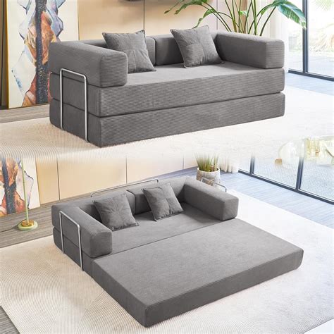 Amazon.com: YINIX Convertible Sofa Bed, 78'' Boneless Sleeper Couches ...