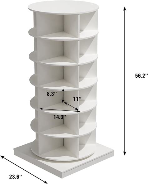 HomVent Rotating Shoe Rack, Wooden 6-Tier Spinning India | Ubuy