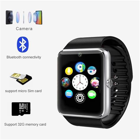 Evershop Bluetooth Android Smart Watch + SIM Card Slot Smartwatch for Android - Jewelry & Watches