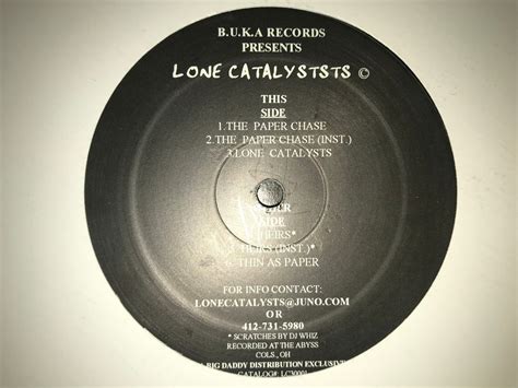 Lone Catalysts - The Paper Chase (12") | TAKINO RECORDS - タキノレコード