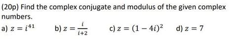 Image result for Complex Conjugate Modulus Formula