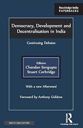 Buy Democracy, Development and Decentralisation in India Book Online at ...