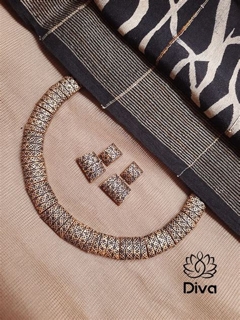 Contemporary Choker Terracotta Jewellery – Diva Creations Terracotta ...