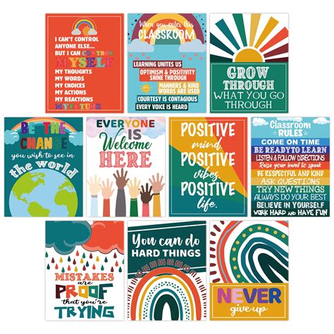 Snapklik.com : 10 Classroom Decorations, Motivational Posters For ...