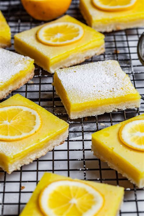 Classic Easy Meyer Lemon Bars With Shortbread Crust • Olive & Mango ...