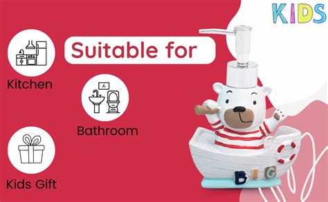 THE LITTLE LOOKERS Soap Dispenser for Kids Bathroom | Liquid Soap ...