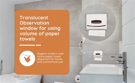 Mist Multi Fold Paper Towel Dispenser Wall Mount Tissue Holder for Home ...