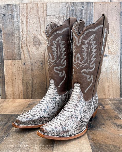 Western Cowboy Boots / Snake Skin Cowboy Boots/ Cowgirl Boots/ - Etsy