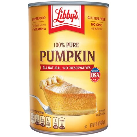 LIBBY'S® 100% Pure Pumpkin 15oz / LIBBY'S® Easy Pumpkin Pie Mix, 30oz ...