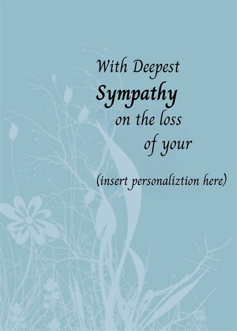 Sympathy Cards, Loss of Loved One, Bereavement, Personalized Sympathy Card, Sympathy Greeting ...