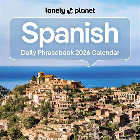 Lonely Planet, Spanish Daily Phrasebook Desk Calendar 2026