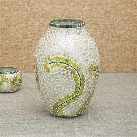 Buy Malcolm Mosaic Floral Vase from Home Centre at just INR 1399.0