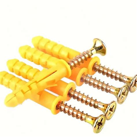 20 Sets Drywall Anchor Kit - Plastic Wall Anchors With Zinc Plated ...
