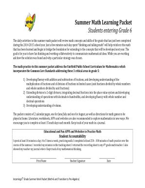 Image result for Summer Math Packet