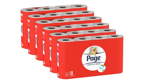 48x Page Zacht & Sterk Rol Toiletpapier Aanbieding - iBOOD
