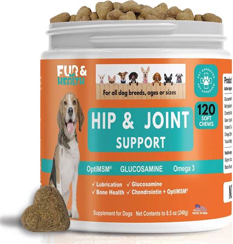 Amazon.com : Glucosamine Chondroitin Hip & Joint Supplement for Dogs - Natural Pain Relief ...