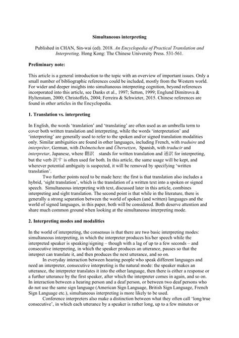 Image result for Example of Simultaneous Interpreting Spanish