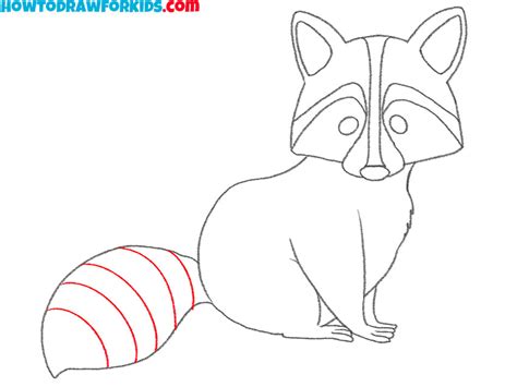 How to Draw an Easy Raccoon - Easy Drawing Tutorial For Kids