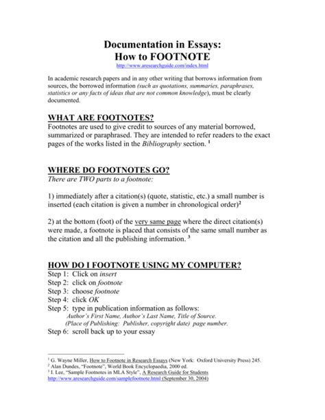 How to Make Footnotes Format 的图像结果