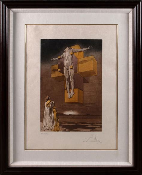 An Etching With Aquatint Of Crucifixion Salvador Dali (1904-1989) Auction
