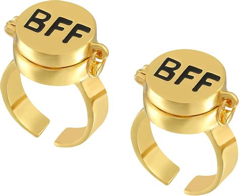 Amazon.com: 1 Pair Spongebob Bff Ring, Opening Adjustable Best Friends ...