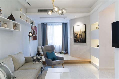 75平米住宅室内设计-叁渔室内效果设计表现工作室