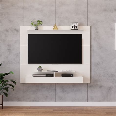 Woodwider Reagon Engineering Wood Wall Mount TV Entertainment Unit Set ...