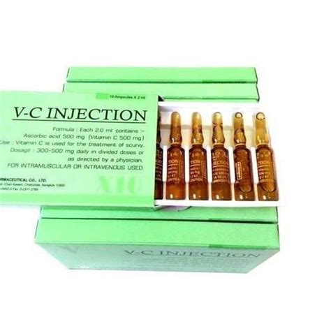Shop VC skin whitening Injection 500 MG 10 Ampoules of 2 ML ...