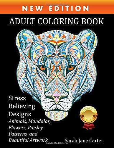 Adult Coloring Book : Stress Relieving Designs Animals, Mandalas ...