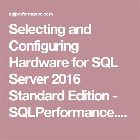 Image result for Microsoft SQL Server Hardware