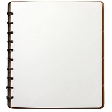 Notebook And Blank Paper Notes Page Empty Photo On Transparent ...