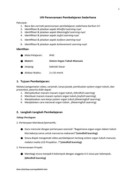 Image result for Modul Ajar Deep Learning TK