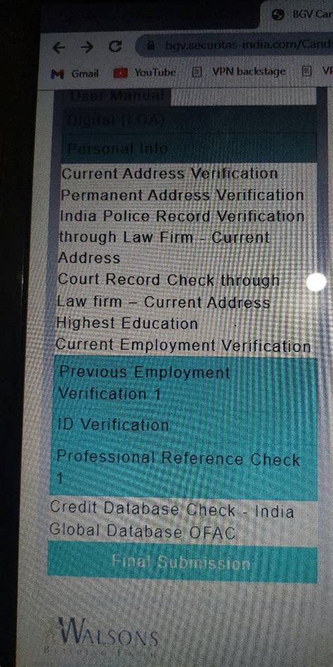 Guys anyone please help for Nagarro BGV process, what should I upload ...