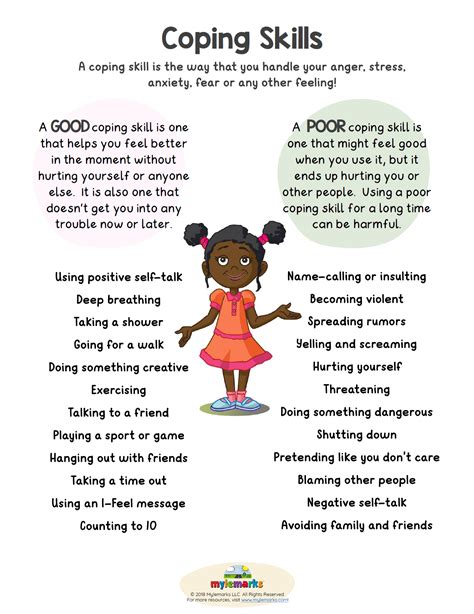 Seeking Safety Coping Skills List - Free Worksheets Printable