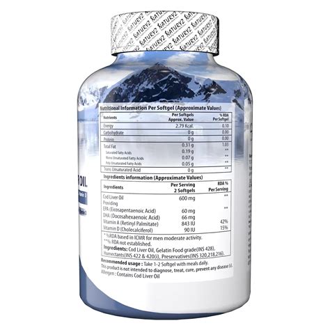 Buy Imported Icelandic COD Liver Oil Capsules | Naturyz