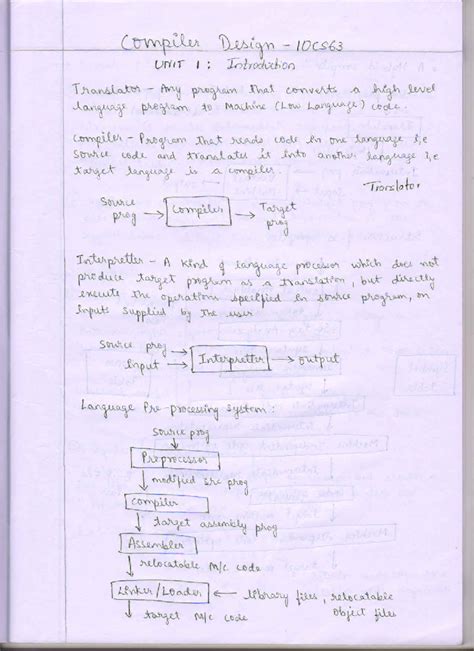CD M1 - compiler design - Automata Theory and Compiler Design - Studocu